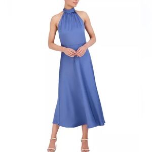 BCBGMaxAzria Blue Midi Dress